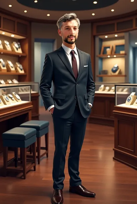 Create a . For this player to look like a watch seller in a luxury store