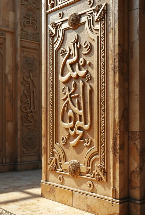 A wall engraved in Arabic