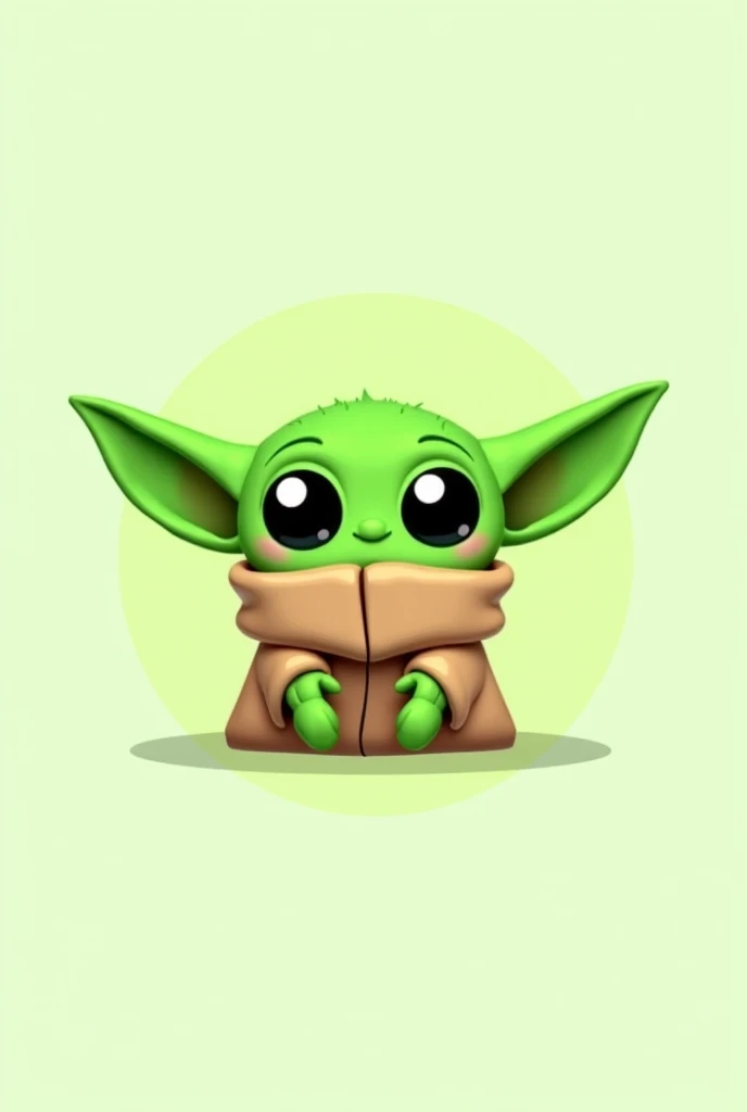 Create a logo for my TikTok account trolero195 that is green and of a Baby Yoda