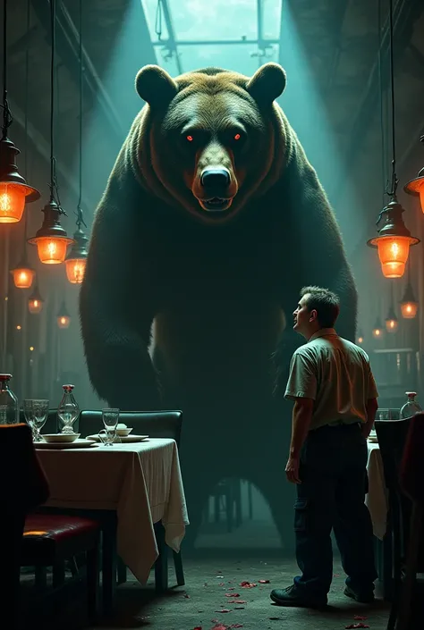 Bear and the leon restorant man meat