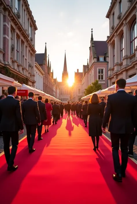 Create images of a red carpet for the Lafayette award ceremony in Maastricht 