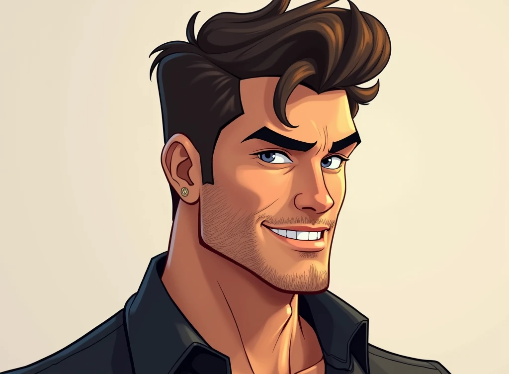 can you make this cartoon character to be a real handsome man 