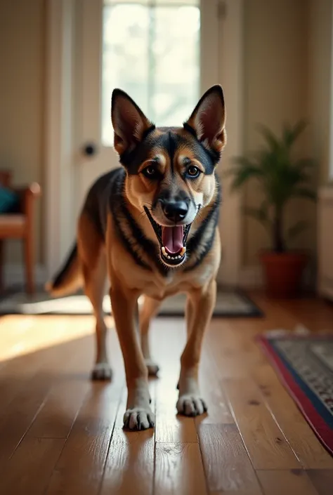 Dog barking at home 