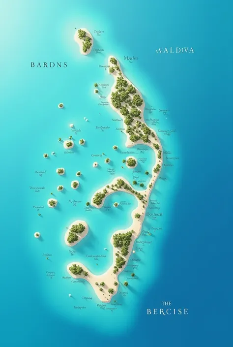 The map of Maldives is just like a normal map. 