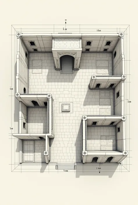 I want to create a two-dimensional structural engineering plan for an Iraqi house with an area of 300 square meters 