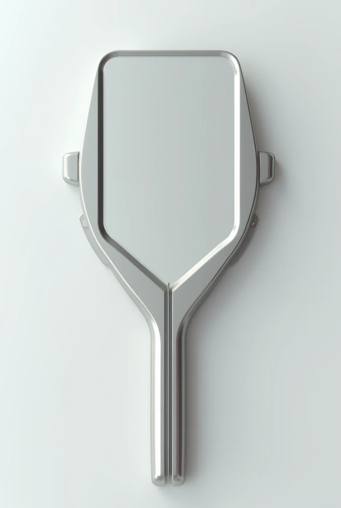 Line Draft Minimalist Geometric Future Technology Hand Mirror Shaped Parallel World Titanium