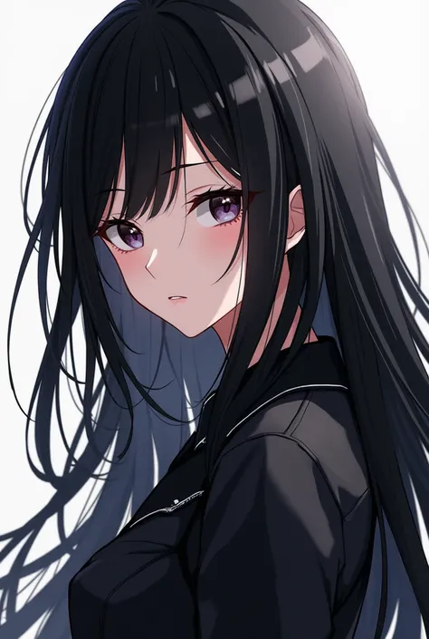 anime girl
A cool look with long black hair