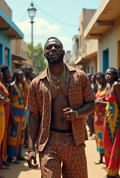 Une personne que rap devant un public qui naime pas le rap en Afrique 