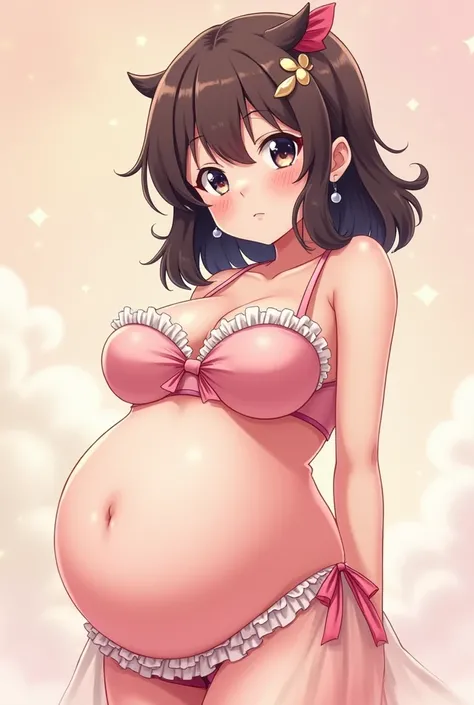 Cute anime girl with big boobs 