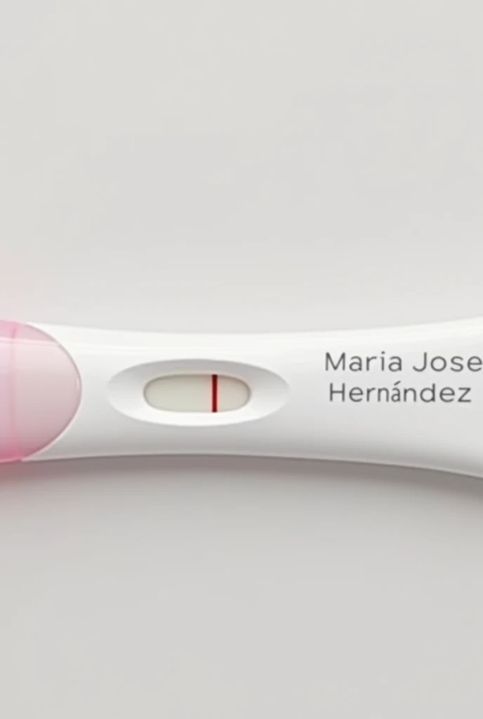 Create me a positive pregnancy test with the name of María José Hernández 