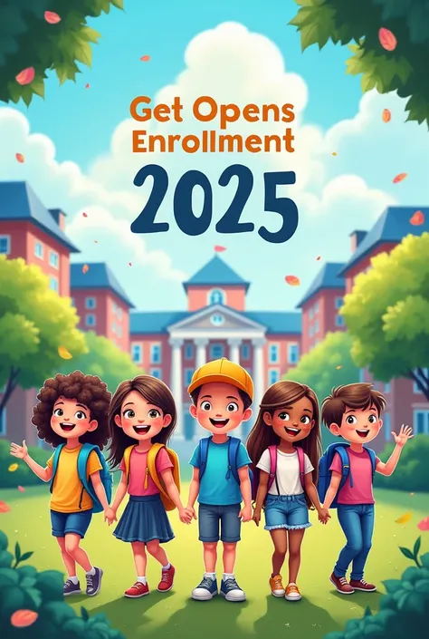 Advertising image of Open Enrollment for 2025 at a school 