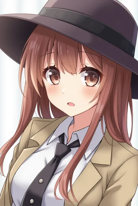 anime girl with a hat and a tie looking at the camera, kantai collection style, konpeki no kantai, from girls frontline, anime visual of a cute girl, kantai collection arcade, girls frontline universe, girls frontline style, kancolle, girls frontline, fine...