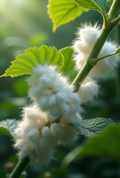 white cottonous cochineal on plants