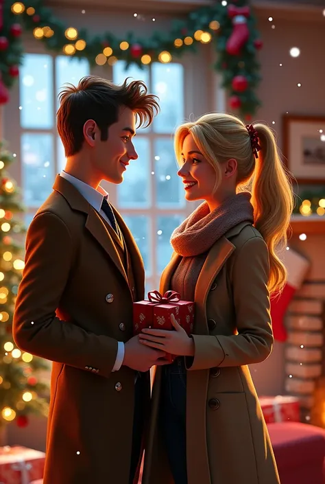 Tenth Doctor Who and Rose Tyler Christmas