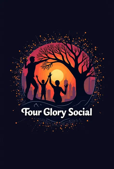 Group logo with the name "FOUR GLORY SOCIAL