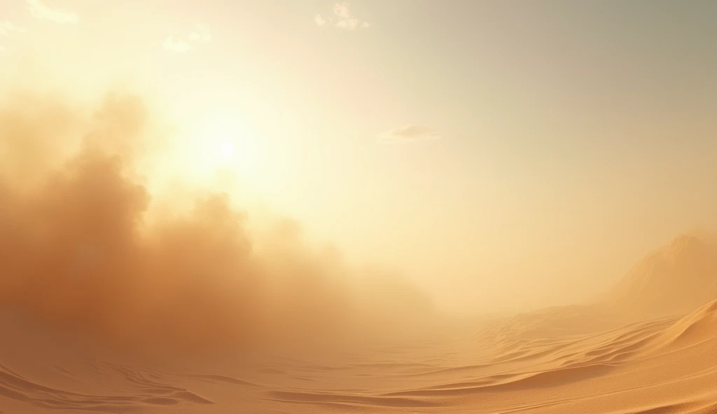 4.	A sandstorm dissipating, revealing a clear sky.