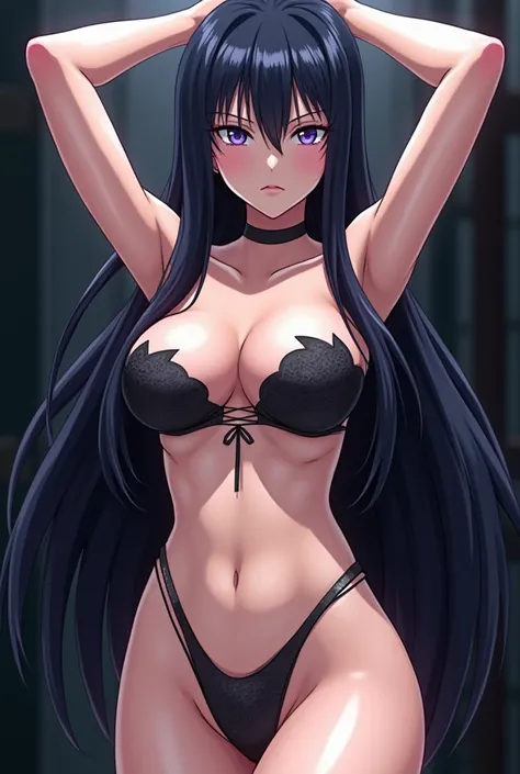 Esdeath from Akame Ga kill in bikini with breast visible 