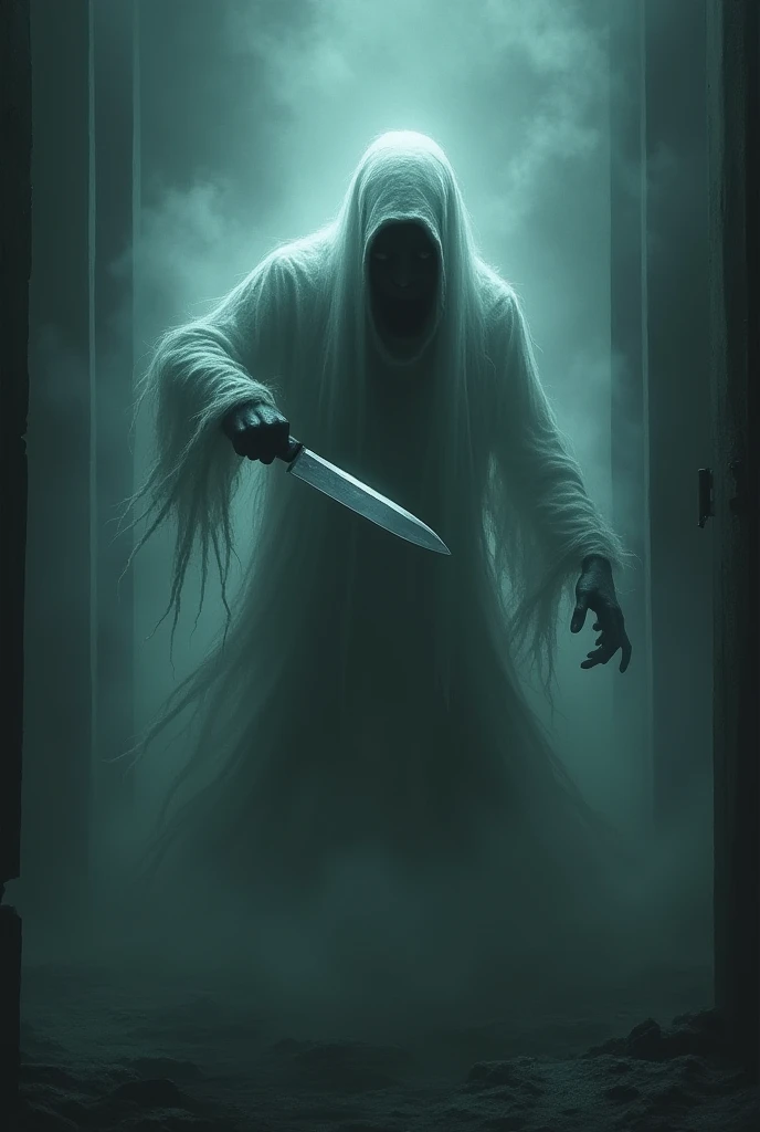 Killing Ghost with knife 