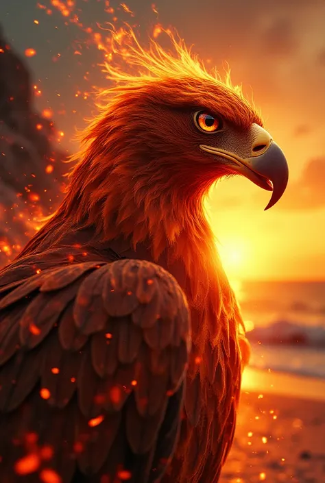 Make it more fierce and like with veins of fire all over Make it more fierce and like eagle and make it veiny with nature feel with background of cars speeding Fire scary beutiful high quality, 8K Ultra HD, A beautiful double exposure that combines an godd...