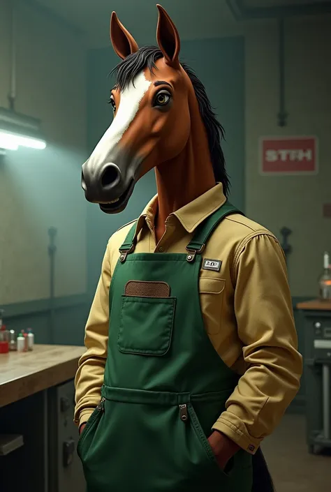 Bojack Horseman dressed as Walter White in real animation