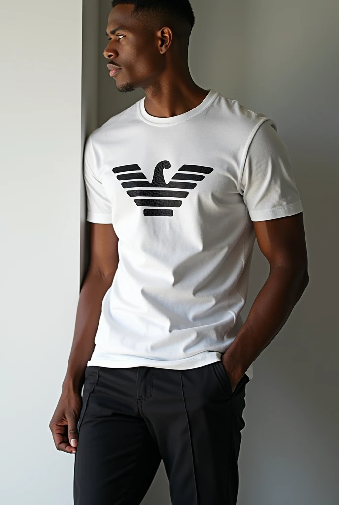 armani logo on T shirt
