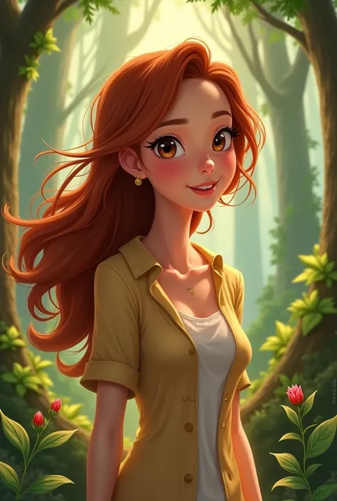 Imagine Anne from the animation Amphibilandia in the human version 