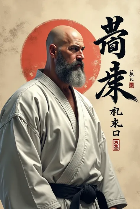 DOJO ISHIMURA KARTE-DO logo and a bald karate sensei without a beard