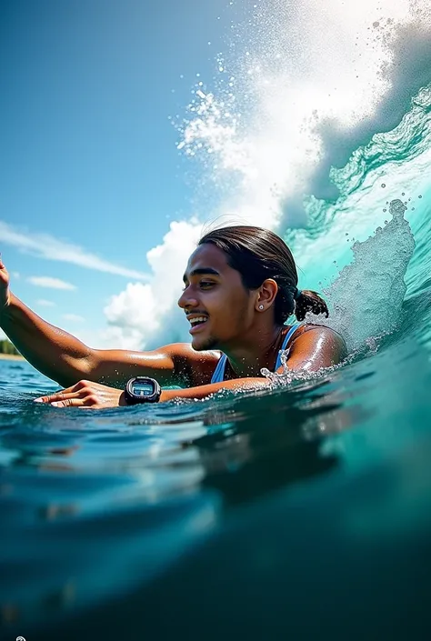 Title:  Immerse yourself in the Adventure with Casio Waterproof
Tagline :  Time for everything
Image :  A captivating image of a person participating in an aquatic activity while wearing the waterproof Casio watch.
Body:
 Conquer every wave .  Challenge ev...