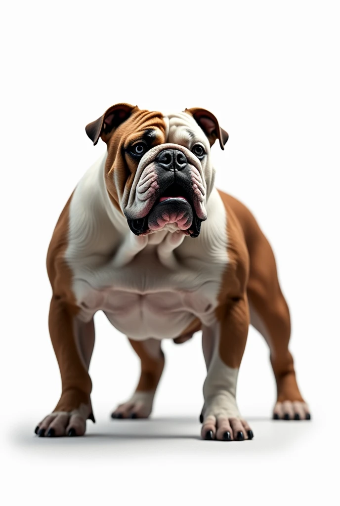 White background written by Cortes Maromba with muscular bulldog in front 