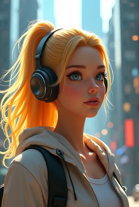 The protagonist must have blonde hair and Bluetooth headphones