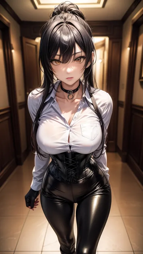 (Yaedef :1.4), 8K, highres,  ultra detailed , (masterpiece:1.4),  best quality, Sakuya Shirase, symmetrical body, sensual lips,   perfect breasts ,  big breasts ,  slender legs , badass anime girl , bright clothes, beautiful, Alone, standing, pose sexy, dy...