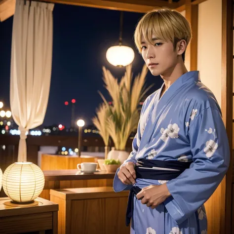 Blonde　A frivolous man　yukata