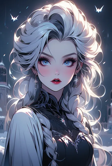 Frozen Elsa in gothic fashion　　vampire　　 vampires 
