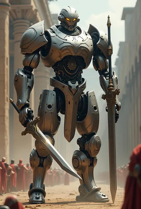 Robot Gladiator with sword