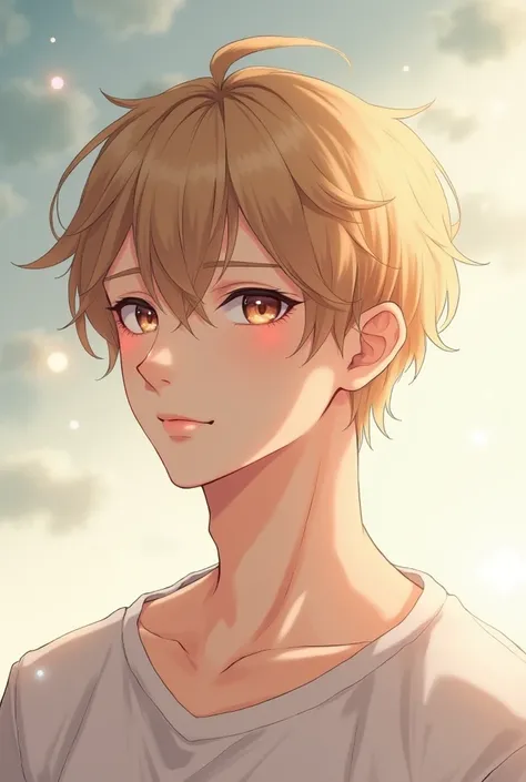 Make a soft looking attractive anime dude