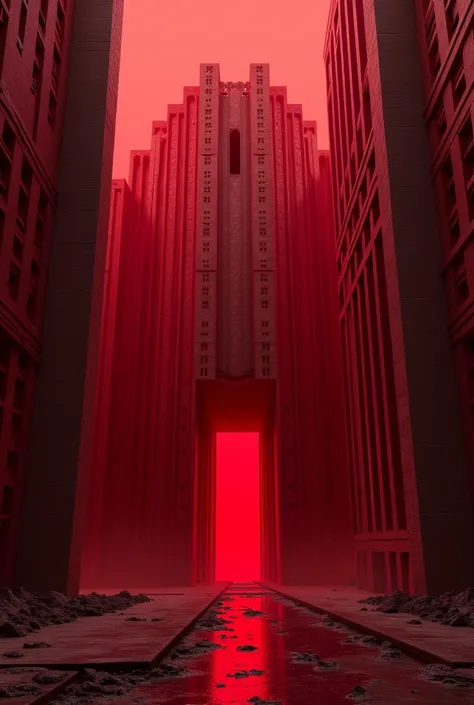 Make name  "  LA CASA DA GELA " 3D RED In the style of the movie "The Money Heist"