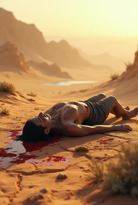 Blood on the desert floor 