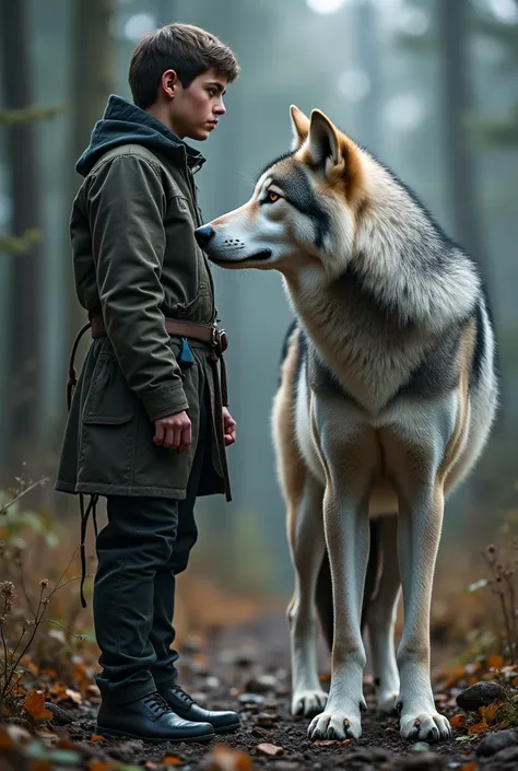 You can create a photo where you are next to a wolf 