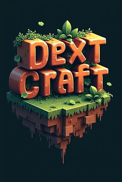 Logo de Minecraft style, que lleve el nombre de Dextcraft