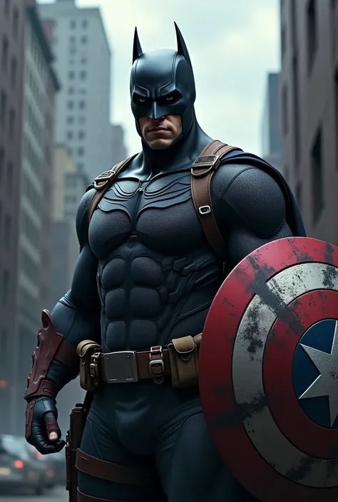 Batman mixed with Captain America 