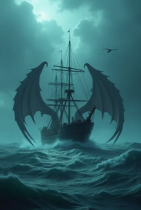 A scientific ship disappears in the Bermuda Triangle after an attack by sea and winged monsters