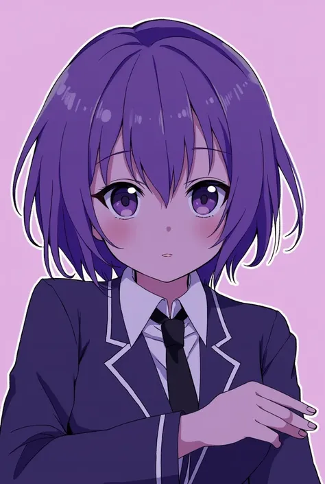 
  ( masterpiece ), ( Better quality), ( Ultra-detailed), ( best illustration), (best shade), (absurdities),  Nobarakugisakinova,  short hair, purple, ((olhos purples)),  kugisaki nobara,  school uniform , 1 , Alone, jacket, fringe, gakuran,  with your mou...