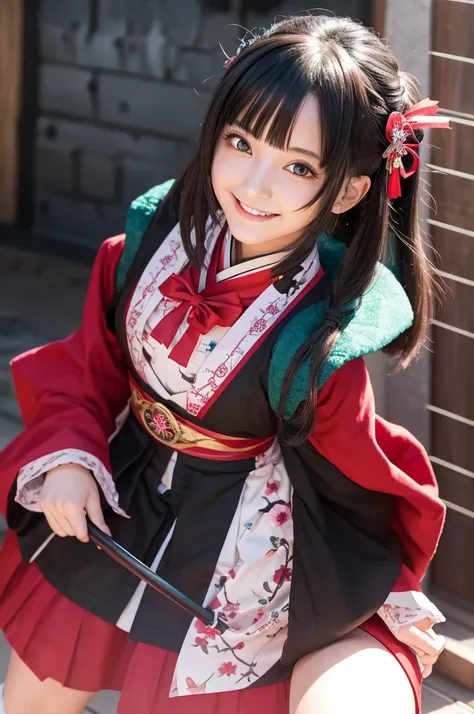  high image quality　Demon Slayer: Kimetsu no Yaiba Mitsuri Kanroji　Susukino　 cute　smile