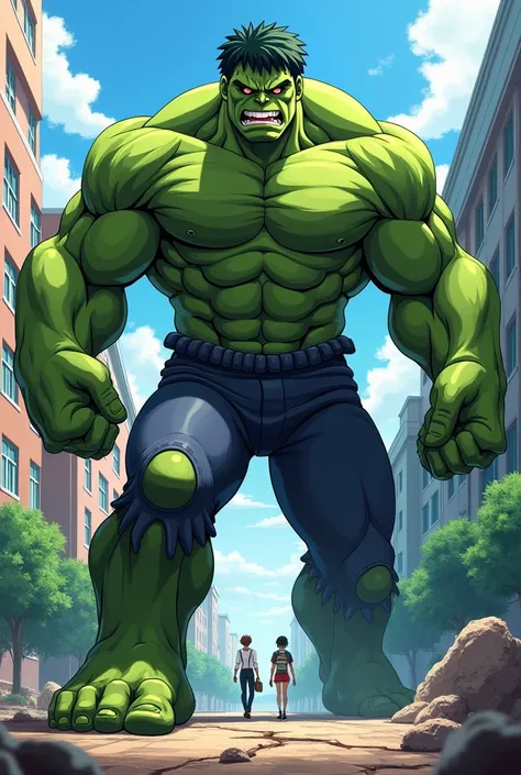 hulk en el mundo de my hero academy