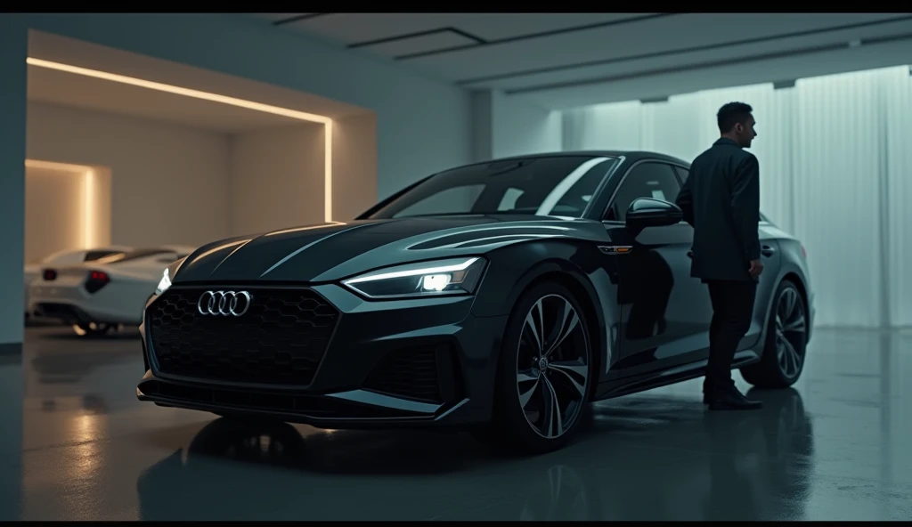 2025 Audi A5 sad friend black colour showroom