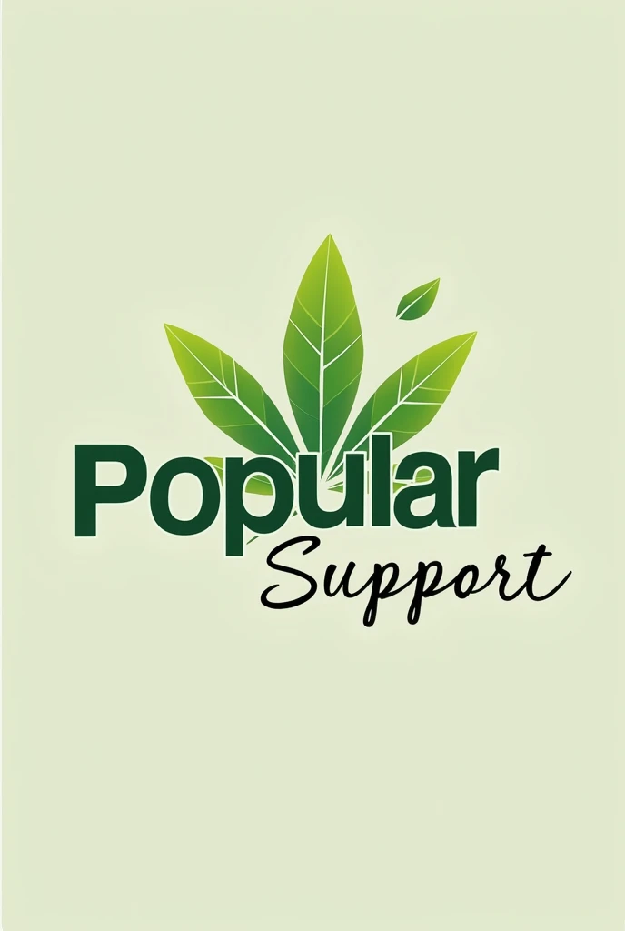 creat a logo brand name"popular support" slogan "we sarved 100% natural  product" professional logo need