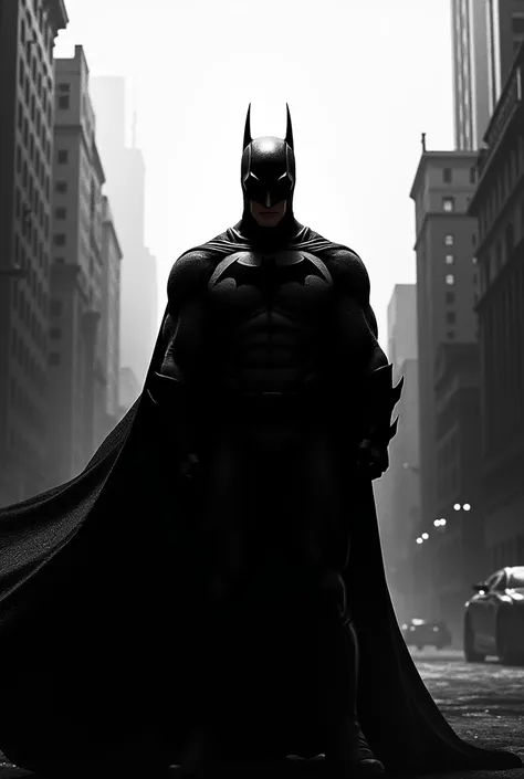 I want black and white batman wallpaper 