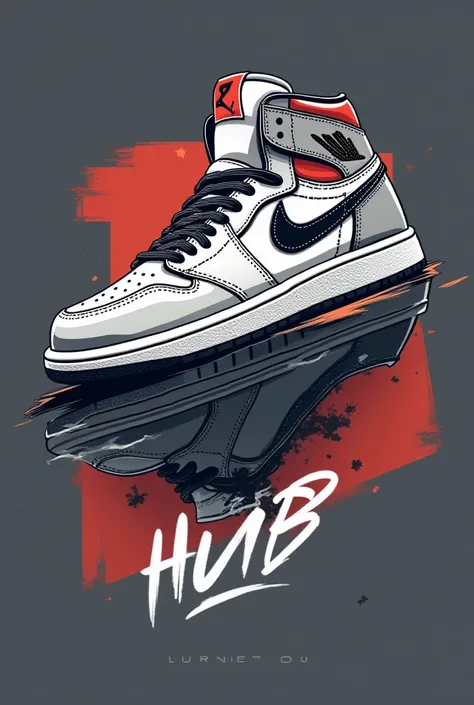 Create a brand mark logo for the "The Sneaker Hub"