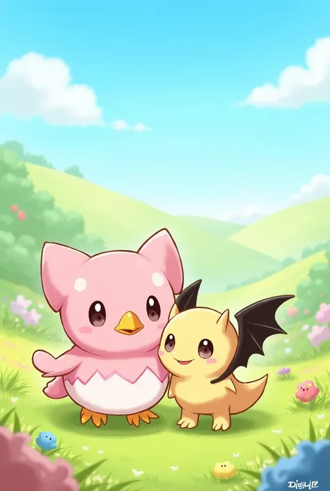 Biyomon and patamon