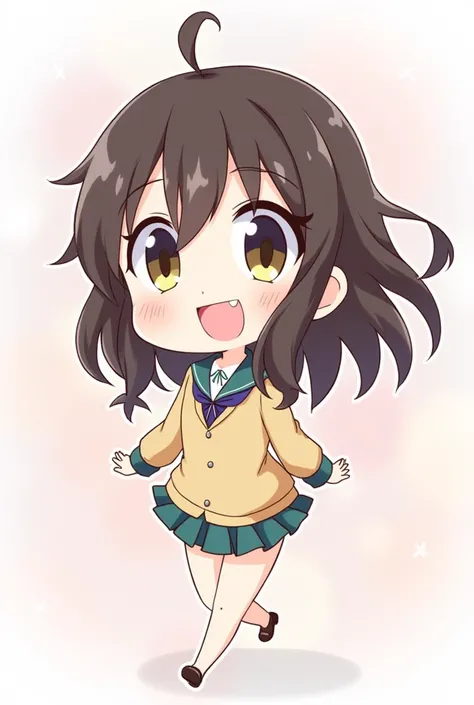 Create a chibi of the character Ayumu Uehara from the anime Love Live Nijigasaki